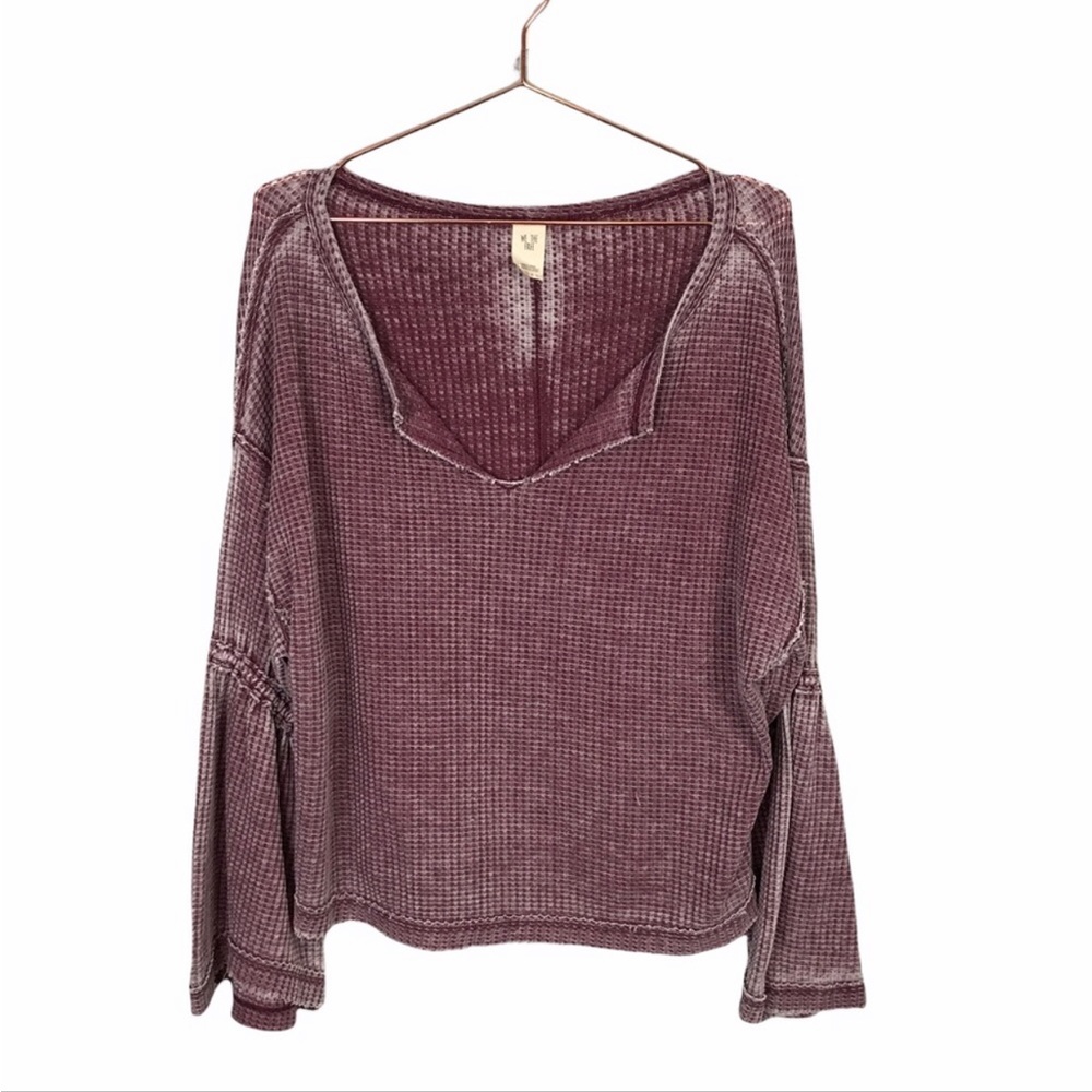 We the Free Dahlia waffle knit top